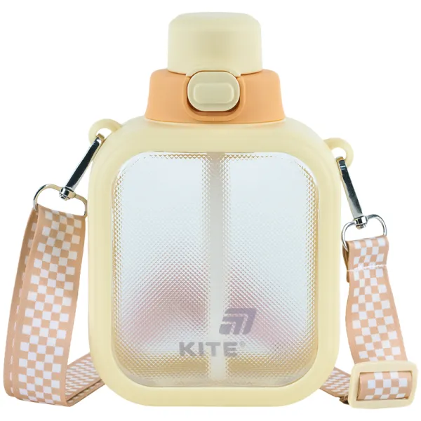 Бутылка для воды Kite 700 мл желтая, тритановая (K25-1237-1) - Фото 1