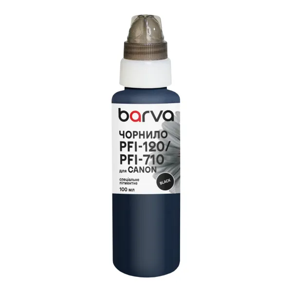 Чернила для Canon PFI-120/PFI-710 BK специальные 100 мл, пигментные, черные Barva (C120-894e)