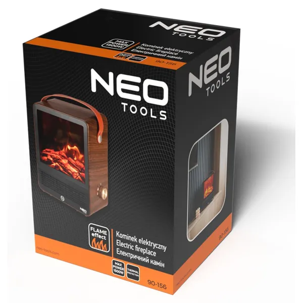 Камин электрический, декоративный 850/1500Вт Neo Tools (90-156) - Фото 5