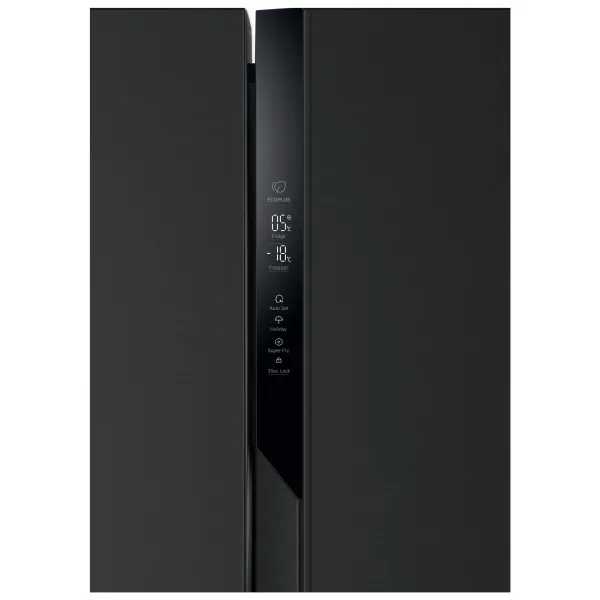 Холодильник SBS, 177.5x91х64.7, 337л/177л, 2дв., А++, NF, інв.,чорний Haier (HSR3918ENPB) - Фото 2