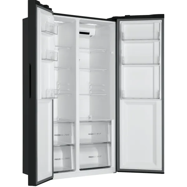Холодильник SBS, 177.5x91х64.7, 337л/177л, 2дв., А++, NF, інв.,чорний Haier (HSR3918ENPB) - Фото 5