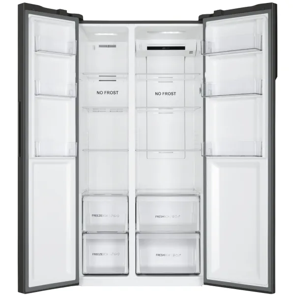 Холодильник SBS, 177.5x91х64.7, 337л/177л, 2дв., А++, NF, інв.,чорний Haier (HSR3918ENPB) - Фото 6