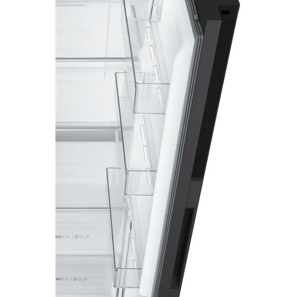 Холодильник SBS, 177.5x91х64.7, 337л/177л, 2дв., А++, NF, інв.,чорний Haier (HSR3918ENPB) - Фото 12