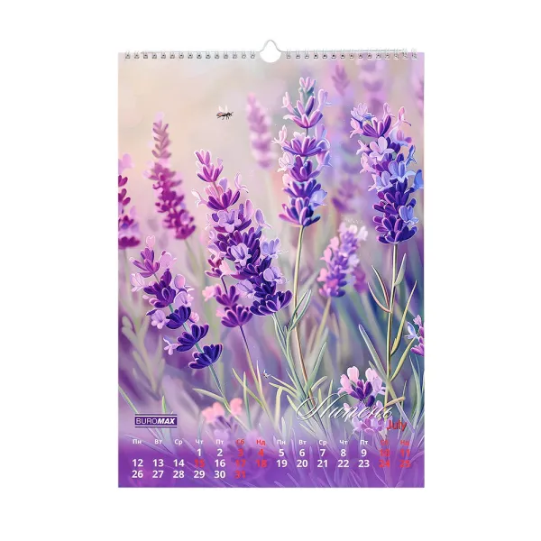 Календарь настенный 2027 г., А3, 1 пружина, Flowers Buromax (BM.210604) - Фото 12
