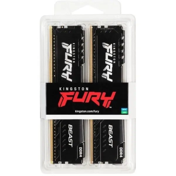 Пам'ять ПК DDR4 16GB KIT (8GBx2) 3200 FURY Beast Kingston (KF432C16BBK2/16WP) - Фото 6