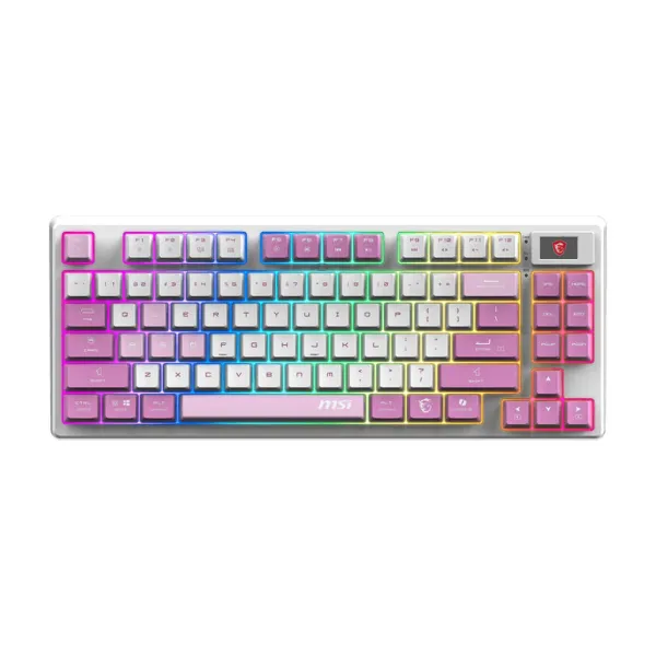 Клавиатура беспроводная механическая, RGB, TKL, Forge GK600 W UA, EN/UKR/RU, фиолетовая MSI (S11-43UAQ01-HH9)