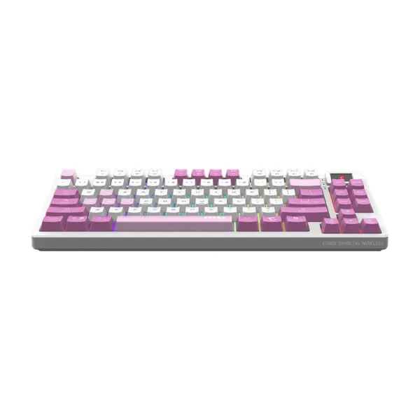 Клавиатура беспроводная механическая, RGB, TKL, Forge GK600 W UA, EN/UKR/RU, фиолетовая MSI (S11-43UAQ01-HH9) - Фото 3