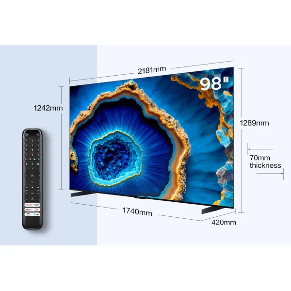 Телевизор 98" MiniLED 144Hz TCL (98C805K) - Фото 1