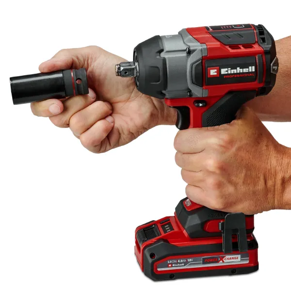 Гайковерт аккумуляторный ударный Professional TP-CW 18/750-C 18В, 750Нм, 0-2200об/мин Einhell (4510065) - Фото 5