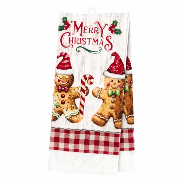 Набор полотенец для кухни 38х63см, 2шт, 100% хлопок, красный Christmas Gingerbread Ardesto (ART3863HG) - Фото 1