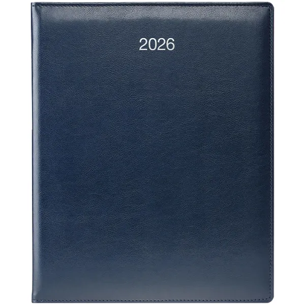 Щоденник датований 2026 Бюро Бюро Soft, срібна тиснення, синій Brunnen (73-761 36 306)