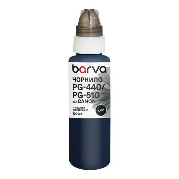 Чорнило для Canon PGI-520/PG-440/PG-510 спеціальне 100 мл, водорозчинне, чорне Barva (C520-296e) - Фото 26