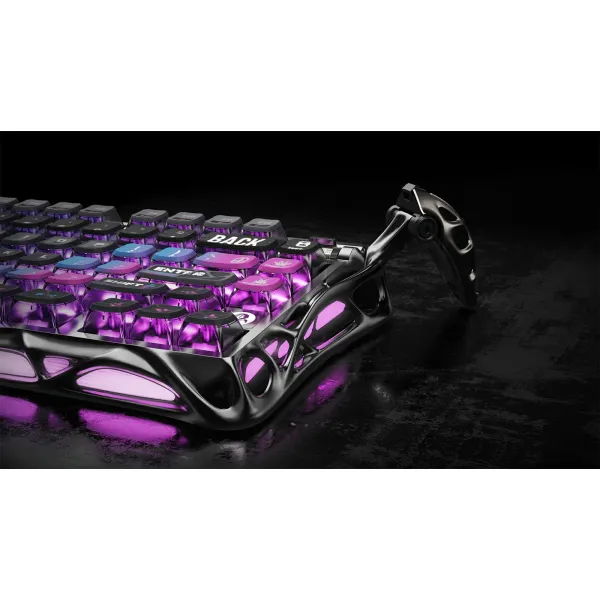 Клавиатура BT/WL/USB механическая Mercury K1 Pro, GravaStar x Kailh Speedy Mint, cyberpunk GravaStar (GSK1PRO_CBLK) - Фото 2