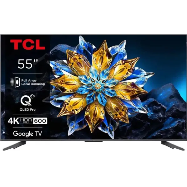 Телевізор 55" QLED Pro 60Hz Google TV чорний TCL (55C69BPRO)