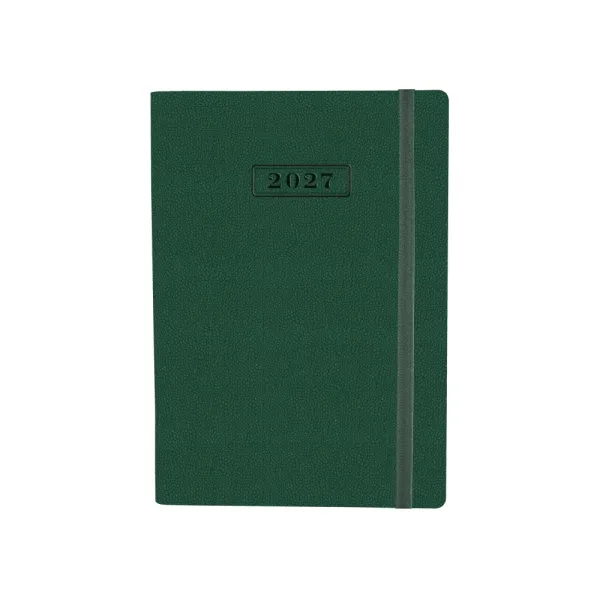 Ежедневник датированный 2027, NAMIB, А5, с резинкой без поролона, зеленый Optima (O25205-04) - Фото 3