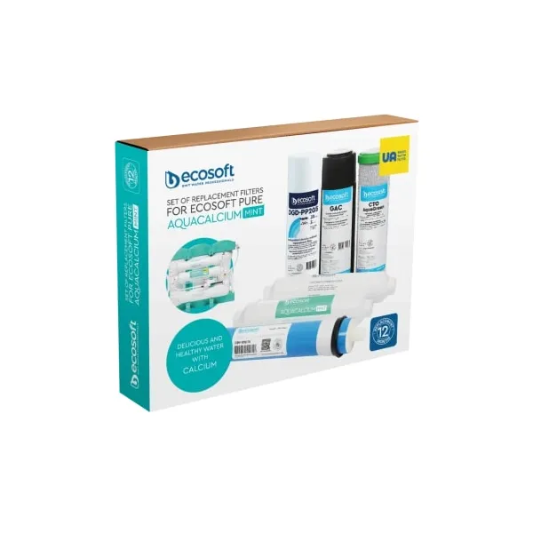 Комплект картриджів P'Ure AquaCalcium Mint (12 місяців) Ecosoft (CHV6PUREMAC) - Фото 2