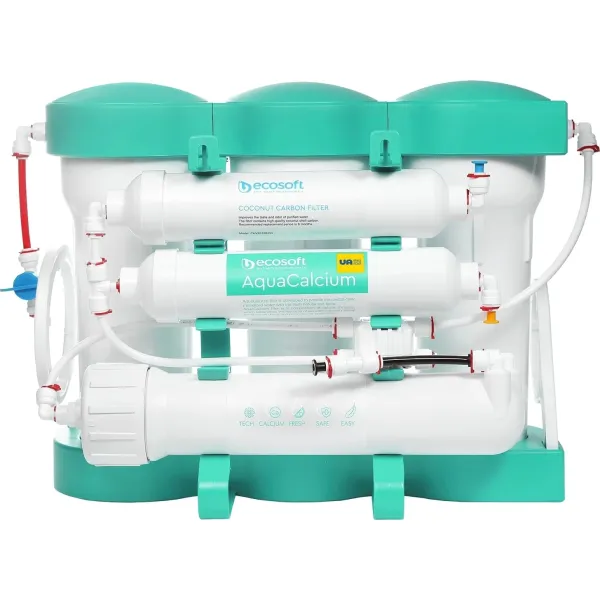 Фильтр обратного осмоса P'Ure AquaCalcium Mint, мембрана 75gpd DuPont, дренаж 1:1 Ecosoft (MO675PUREMACECO)