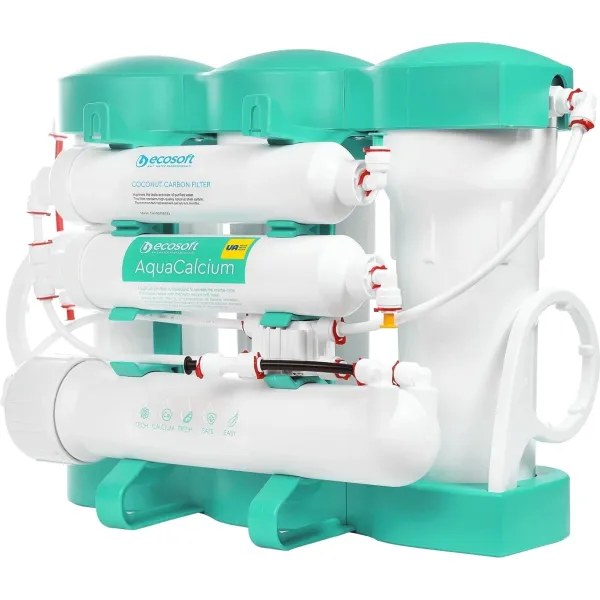 Фильтр обратного осмоса P'Ure AquaCalcium Mint, мембрана 75gpd DuPont, дренаж 1:1 Ecosoft (MO675PUREMACECO) - Фото 1