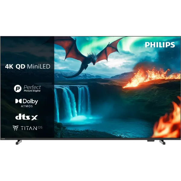 Телевизор 55" MiniLED 60Hz Titan черный Philips (55MLED820/12) - Фото 6
