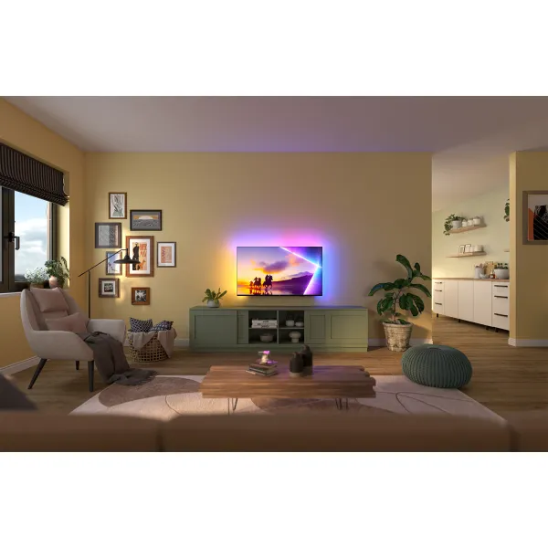 Телевизор 43" QLED 60Hz Titan черный Philips (43PUS8510/12) - Фото 2