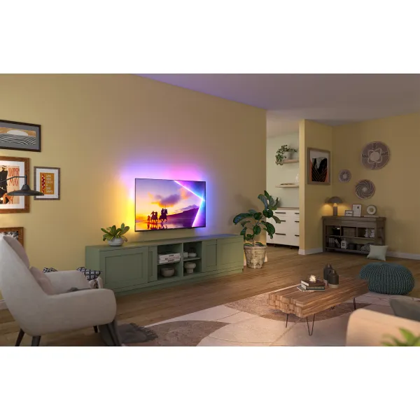 Телевизор 43" QLED 60Hz Titan черный Philips (43PUS8510/12) - Фото 3