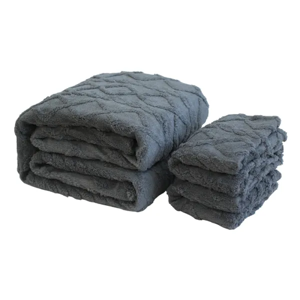 Набір покривало 150х200 см та 2 наволочки 50х70 см, сірий, Romance Soho (Set carpet+ pillow Gray_7120194) - Фото 5
