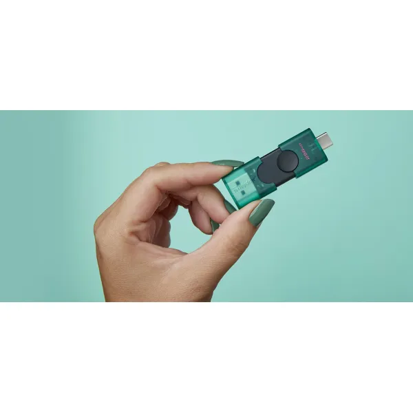 Накопитель USB 3.2 Type-A + Type-C 256GB DT DuoG2 Kingston (DTDEG2/256GB) - Фото 4
