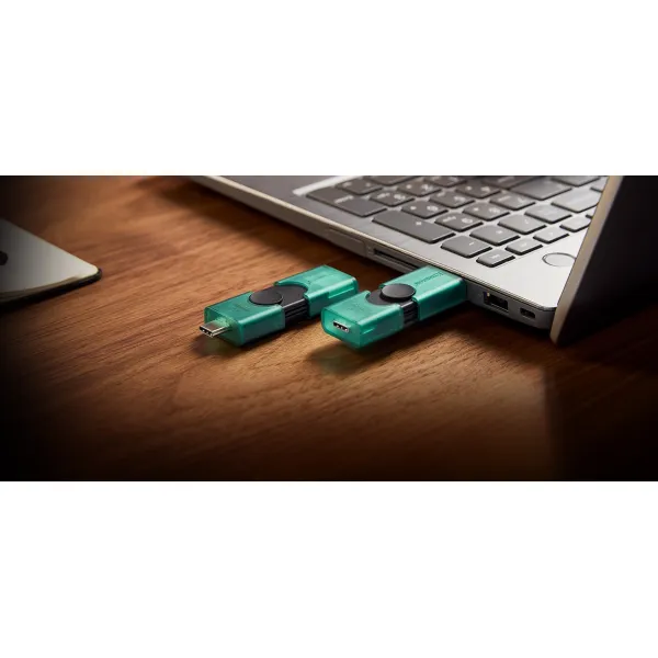 Накопитель USB 3.2 Type-A + Type-C 256GB DT DuoG2 Kingston (DTDEG2/256GB) - Фото 5