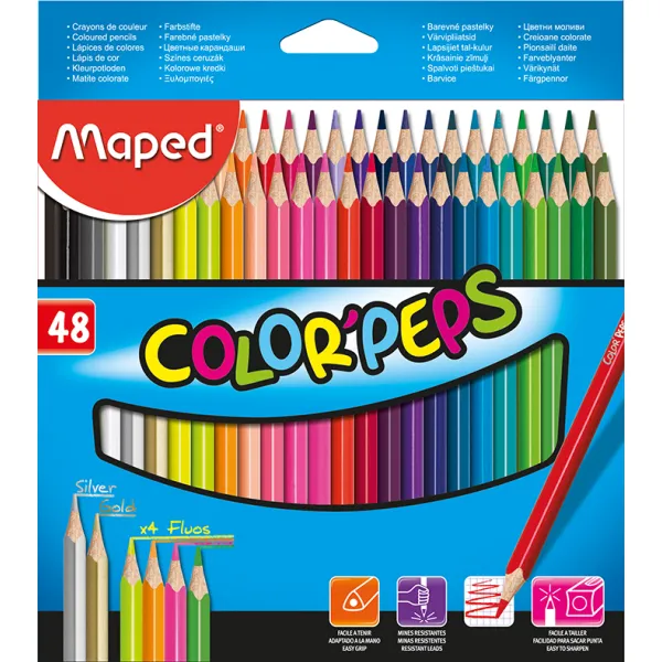 Олівці кольорові COLOR PEPS Classic, 48 кольорів Maped (MP.832048) - Фото 2
