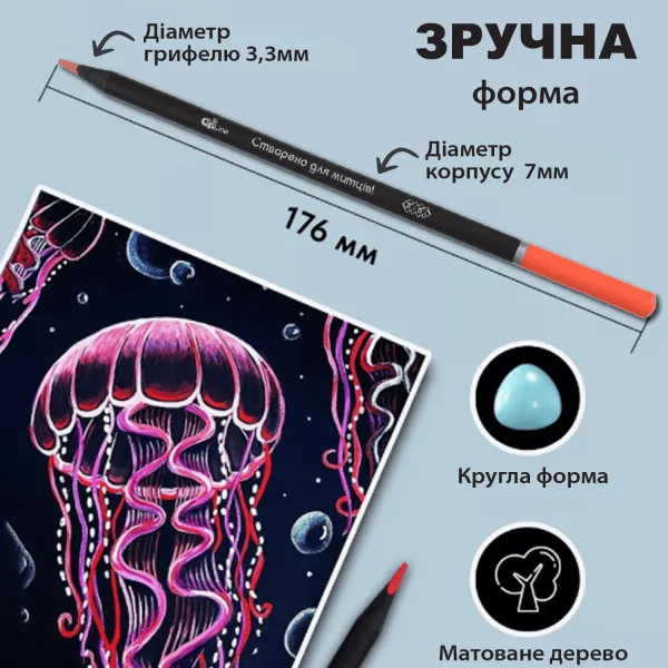 Карандаши цветные 18 цветов, круглый, ART Line ZiBi (ZB.2433) - Фото 5