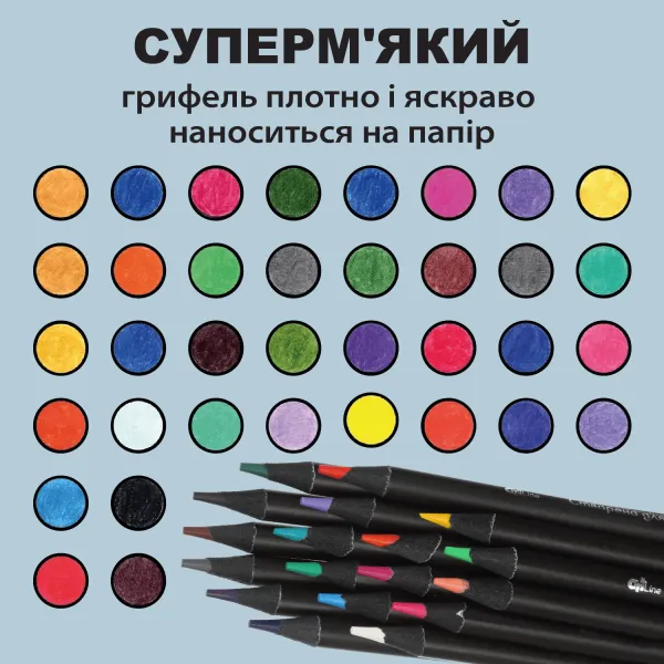 Карандаши цветные 36 цветов, круглый, ART Line ZiBi (ZB.2435) - Фото 3