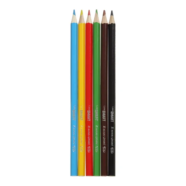 Карандаши цветные 6 цветов, МАШИНКА, шестигранный, SMART Line ZiBi (ZB.2445) - Фото 1