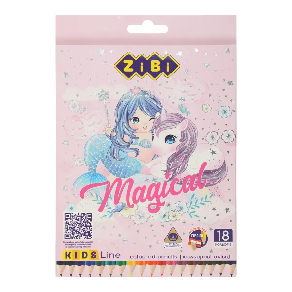 Карандаши цветные 18 цветов, МАГИЯ, KIDS Line ZiBi (ZB.2449) - Фото 4