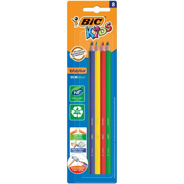 Карандаши цветные Kids Evolution, 8 шт BIC (bc9464831) - Фото 5
