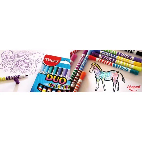 Фломастеры COLOR PEPS DUO, 20 цветов Maped (MP.847010) - Фото 6