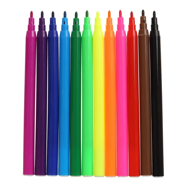 Фломастеры на водной основе, 12 цветов, KIDS Line ZiBi (ZB.2802) - Фото 1