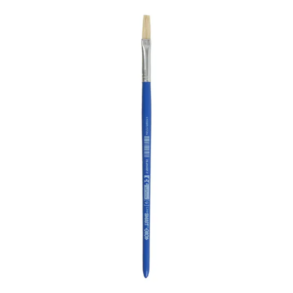 Кисть щетина плоская 9, SMART Line ZiBi (ZB.6944BF-9) - Фото 1