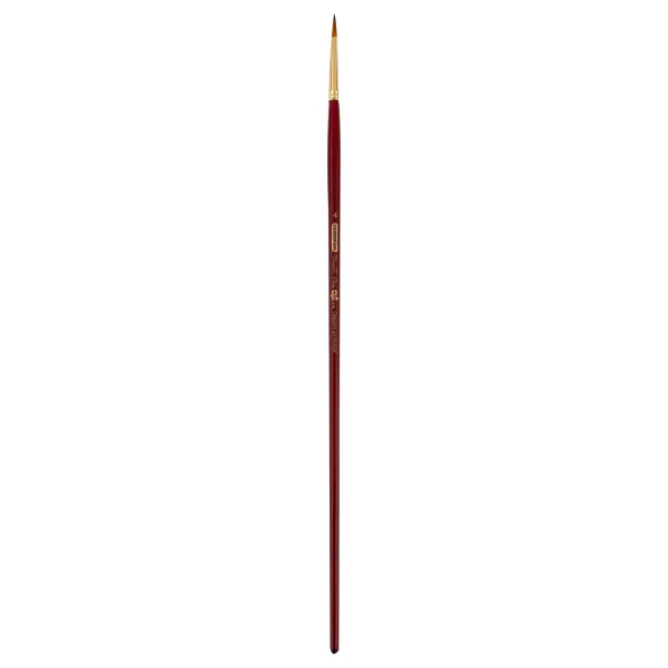 Кисть синтетика, Cherry 6971, круглая, № 4, длинная ручка, ART Line ZiBi (ZB.6971SRD-4) - Фото 5