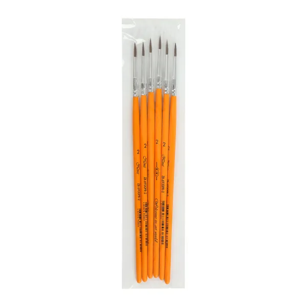 Кисть пони круглая №2, в блистере, KIDS Line ZiBi (ZB.6930PR-2) - Фото 12