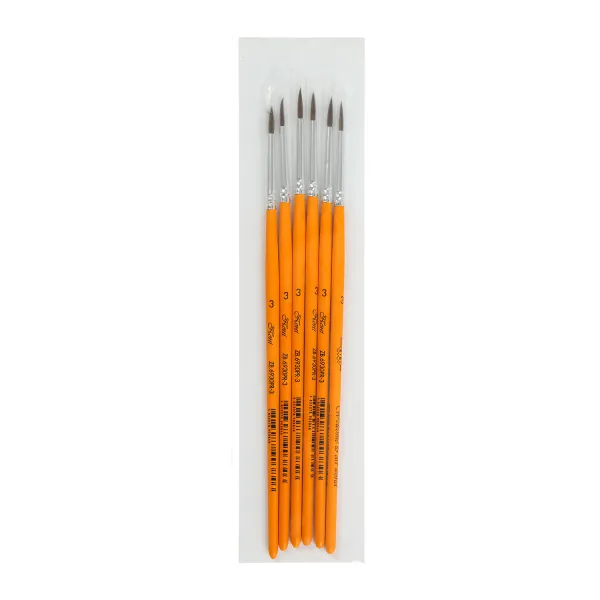 Кисть пони круглая №3, в блистере, KIDS Line ZiBi (ZB.6930PR-3) - Фото 1