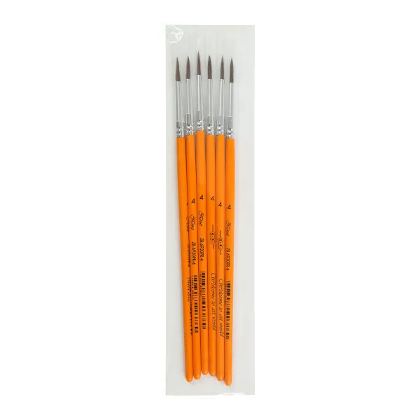 Кисть пони круглая №4, в блистере, KIDS Line ZiBi (ZB.6930PR-4) - Фото 2