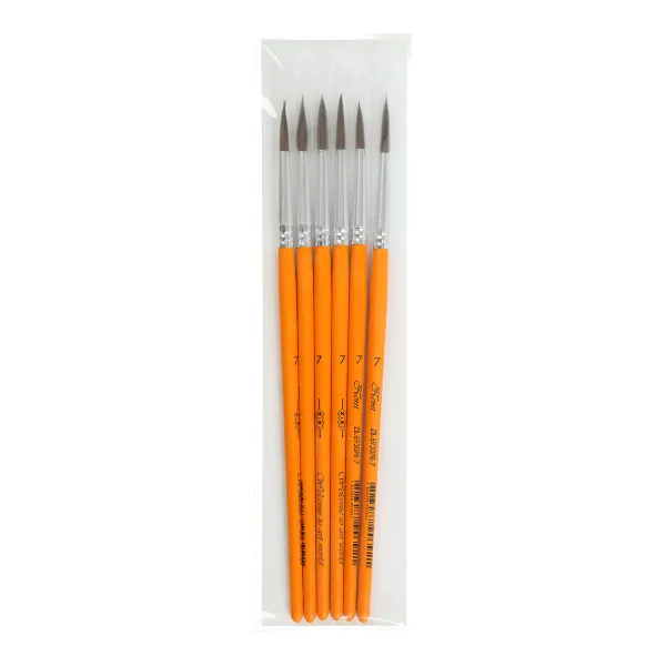 Кисть пони круглая №7, в блистере, KIDS Line ZiBi (ZB.6930PR-7) - Фото 4