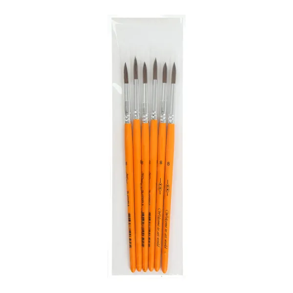 Кисть пони круглая №8, в блистере, KIDS Line ZiBi (ZB.6930PR-8) - Фото 1
