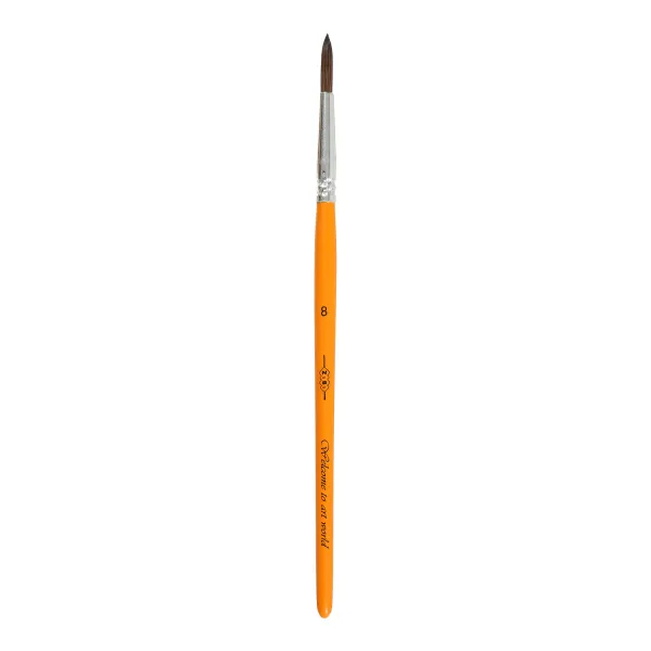 Кисть пони круглая №8, в блистере, KIDS Line ZiBi (ZB.6930PR-8) - Фото 1