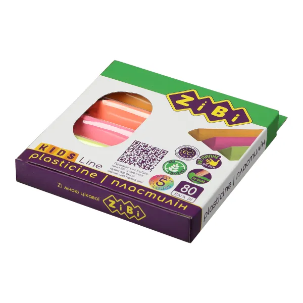 Пластилин 5 цветов неон, 80 г, KIDS Line ZiBi (ZB.6229) - Фото 9