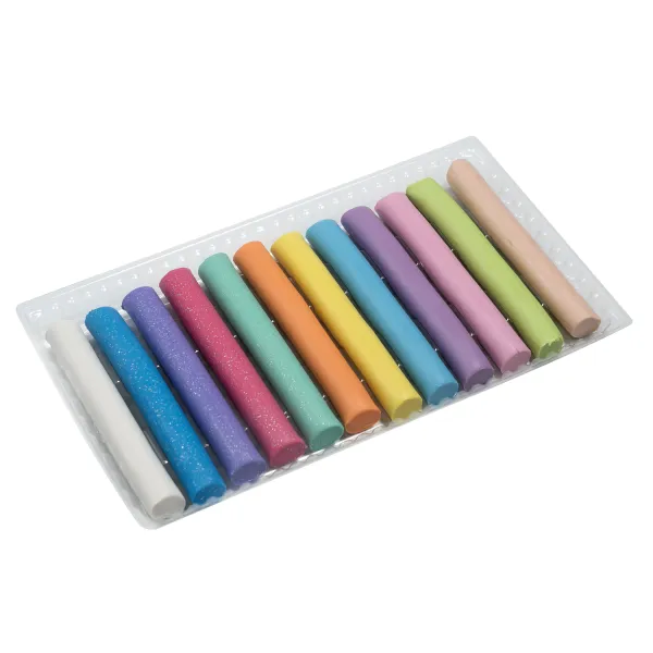 Пластилин PASTEL 12 цветов, 200 г (8 пастель + 4 глиттер), KIDS Line ZiBi (ZB.6240) - Фото 1