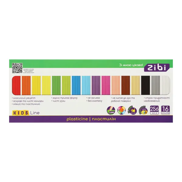 Пластилин 16 цветов, 256 г, KIDS Line ZiBi (ZB.6275) - Фото 4