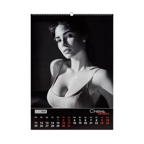 Календарь настенный 2027 г, А2, 1 пружина, Women Buromax (BM.210653) - Фото 12