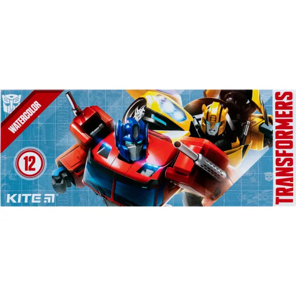 Краски акварельные, картонная упаковка, б/к, 12 цветов TF Kite (TF23-041) - Фото 3