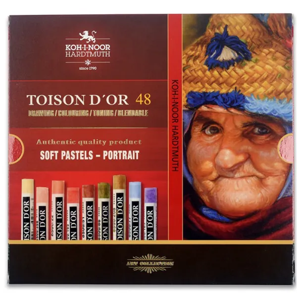 Пастельна крейда T.D'OR, 48 шт, Portrait Koh-i-Noor (8516048008KS) - Фото 1